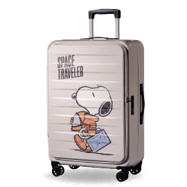 SNOOPY 史努比 太空人24吋前開上掀式行李箱(不挑色)