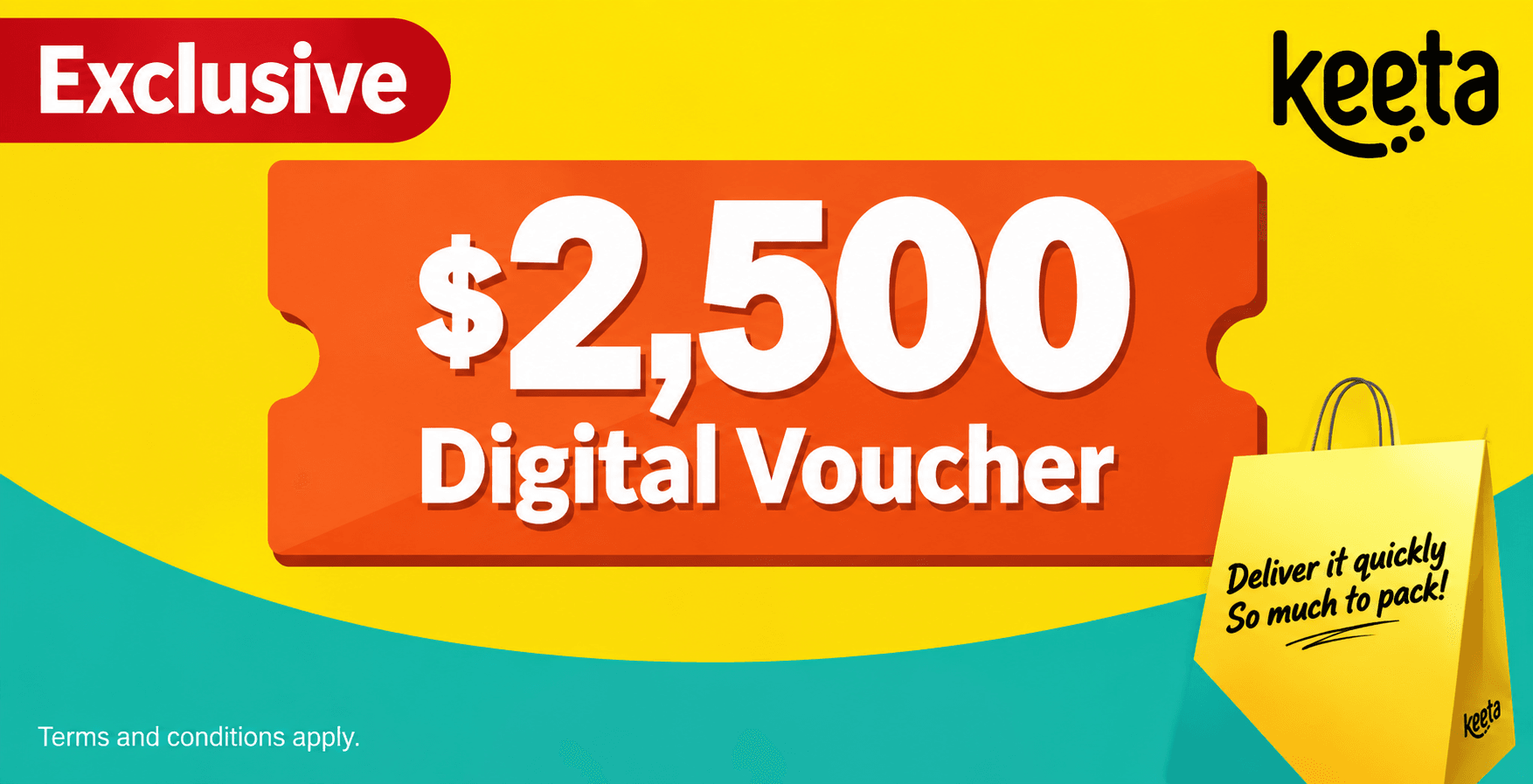Get a HK$2,500 Keeta voucher in just 8 minutes