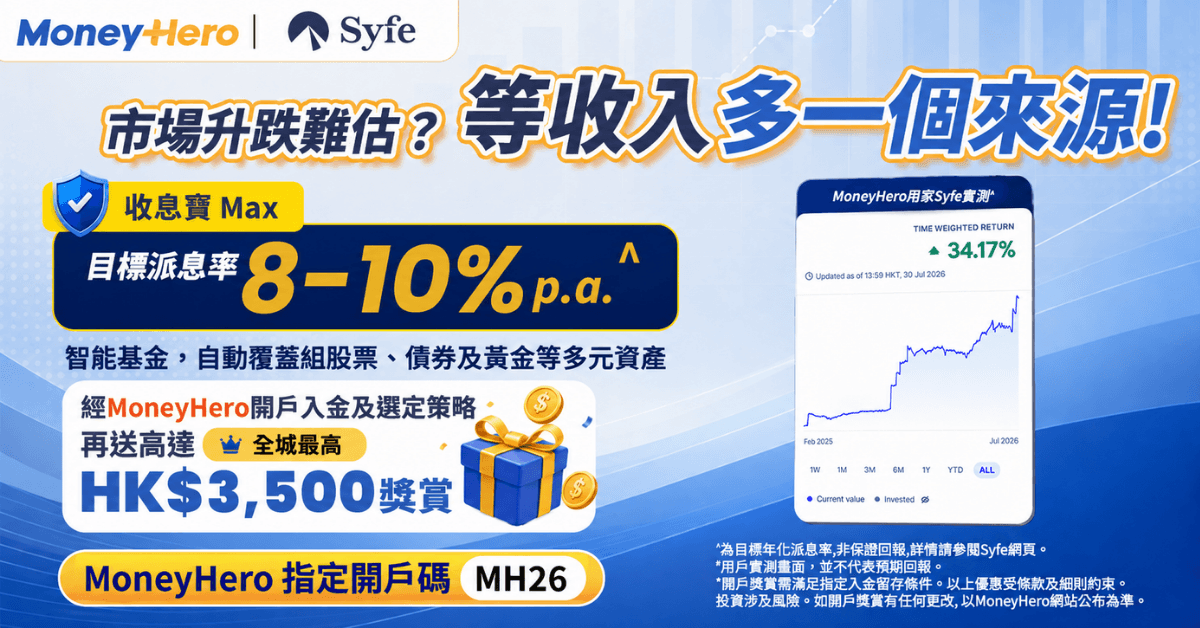 開戶即賞高達HK$3,500現金券