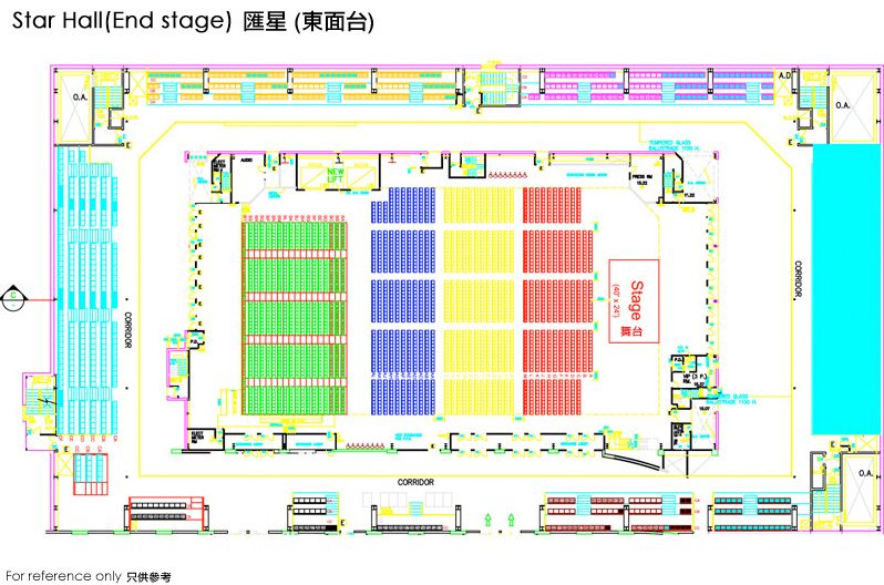 star hall座位表