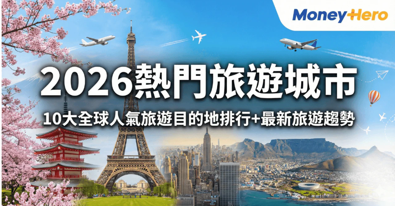 2026熱門旅遊城市｜10大全球人氣旅遊目的地排行+最新旅遊趨勢