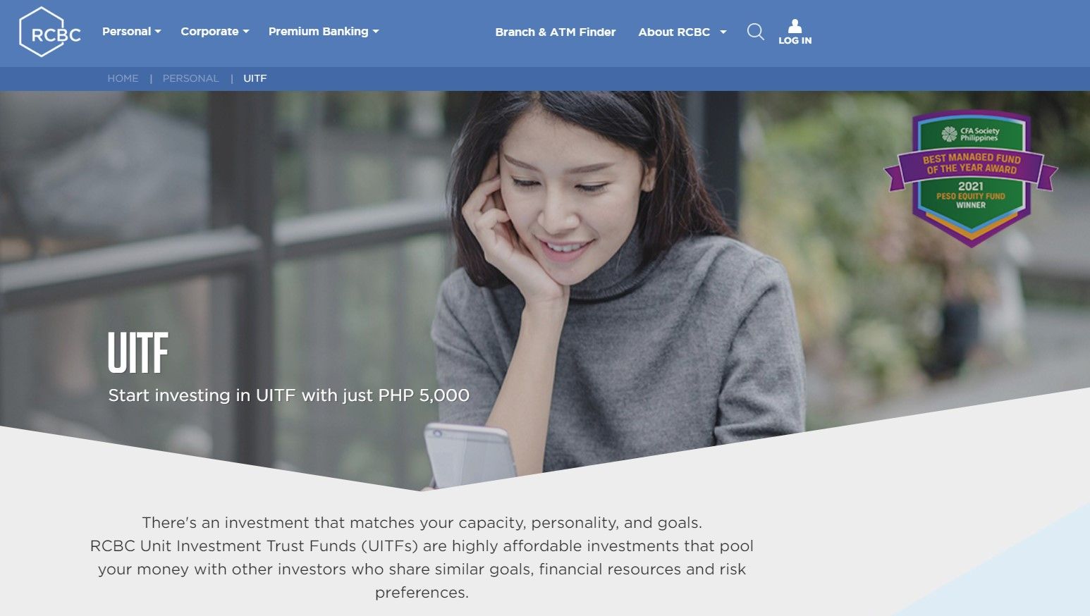 what is uitf investment - RCBC