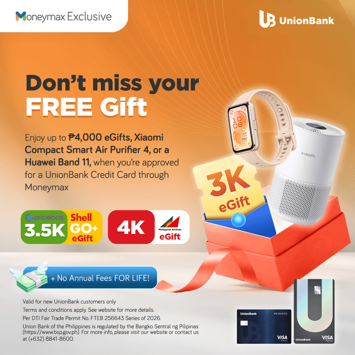 Apply for a UnionBank Credit Card and Get a Welcome Gift!