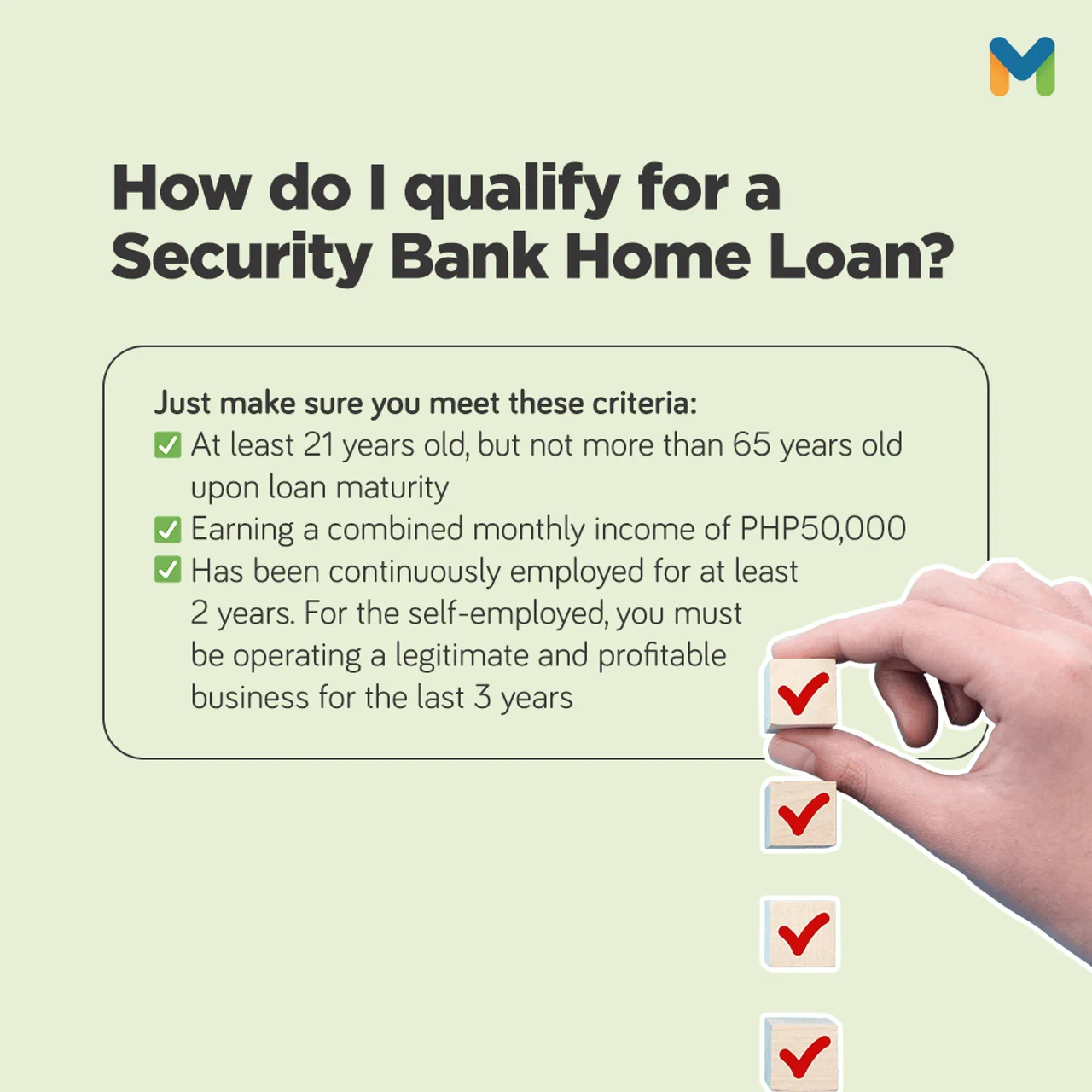 security bank home loan application - eligibility requirements