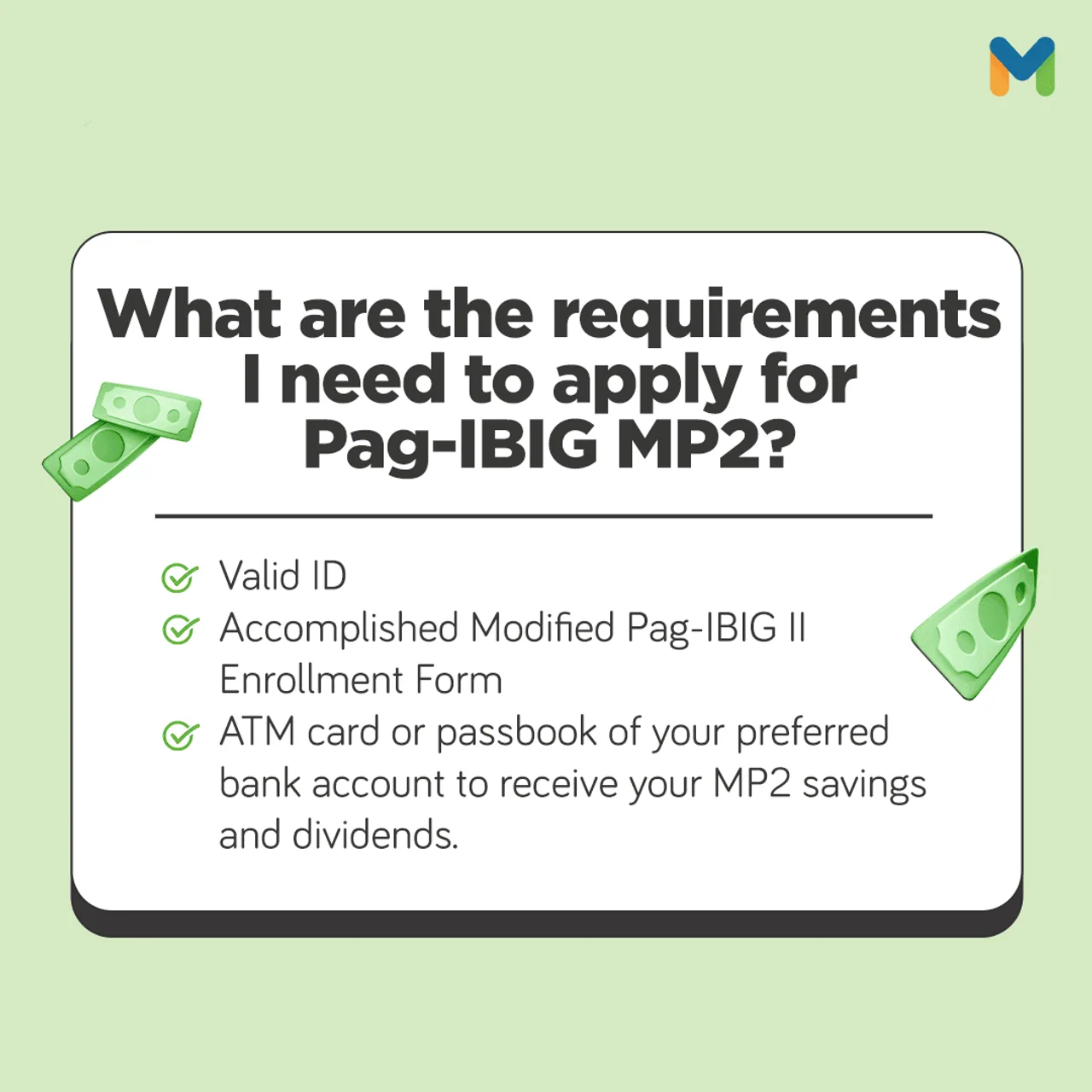 pag-ibig mp2 document requirements