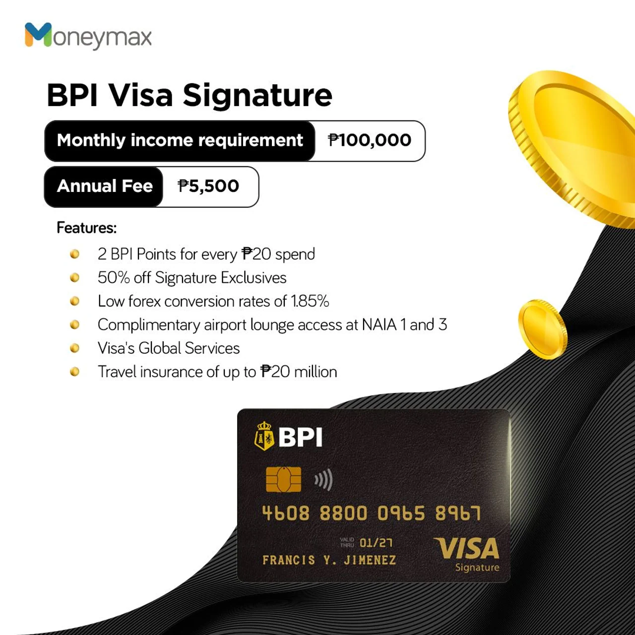 best black card in the philippines - bpi visa signature