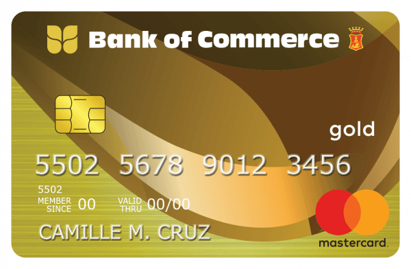 bank of commerce gold mastercard