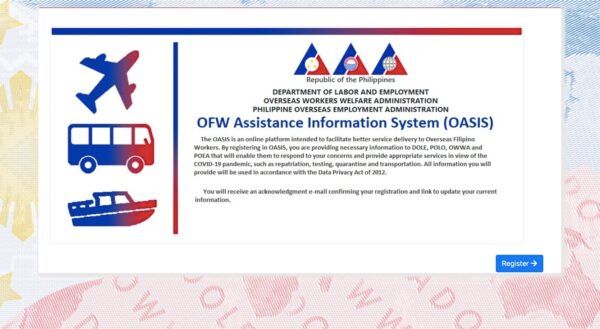 OFW Repatriation Guide - Register in OASIS OFW Repatriation Guide - Register in OASIS