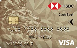 parts of a credit card - hsbc gold visa cashback