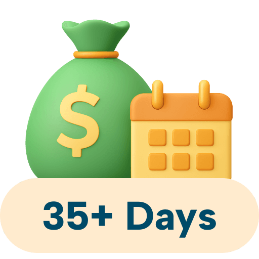 S$400 Cash in 35+ Days