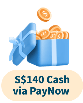S$140 Upsized Cash via PayNow