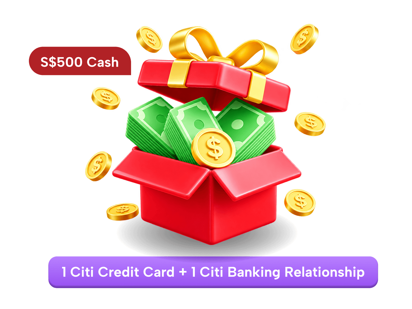Bag S$500 cash in one go with Citi!