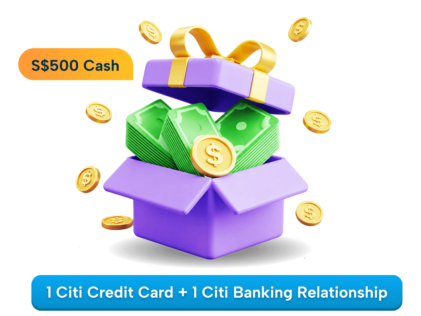 Score S$500 cash in one go with Citi!