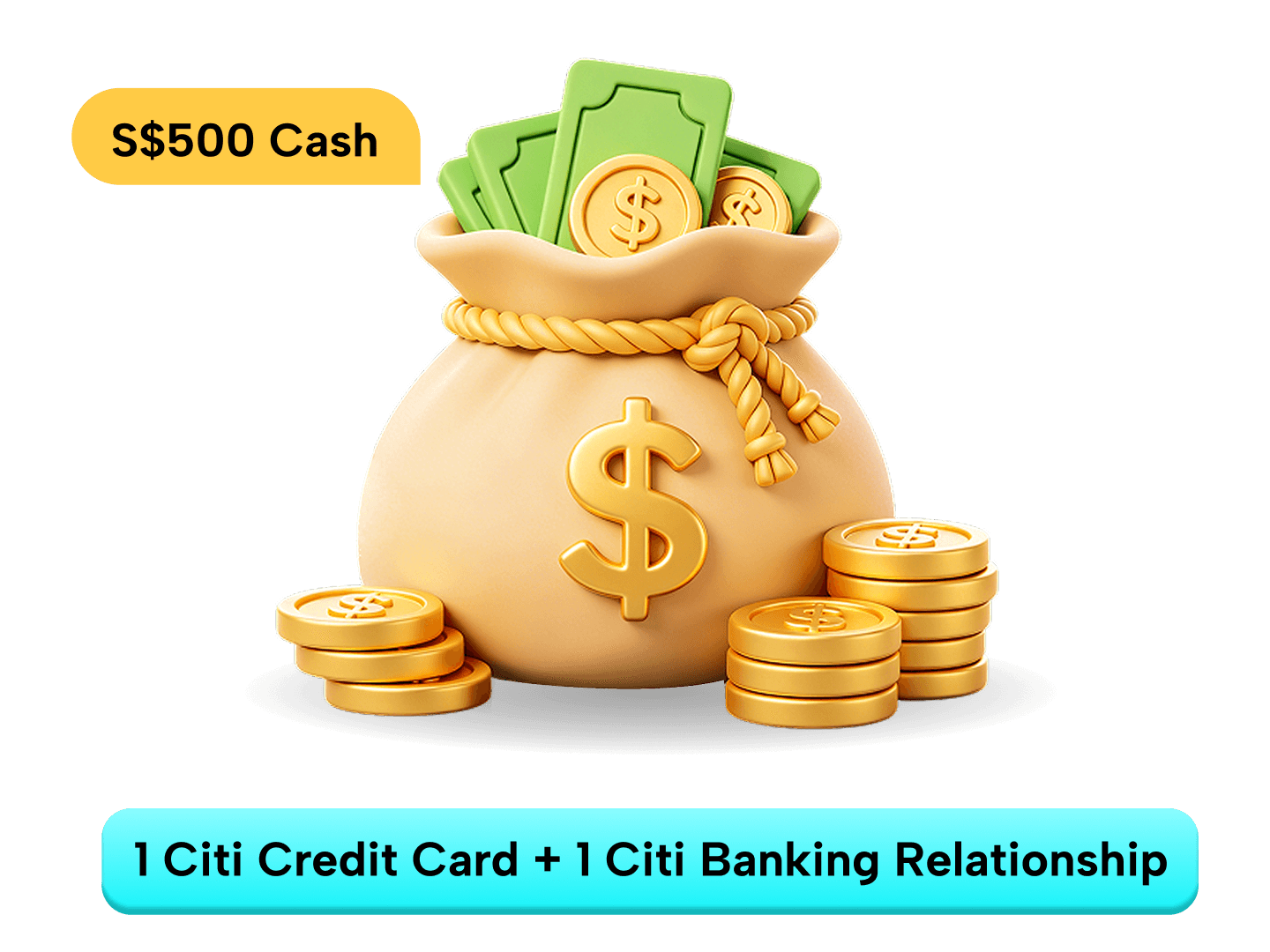 Upsized S$500 cash awaits with Citi!