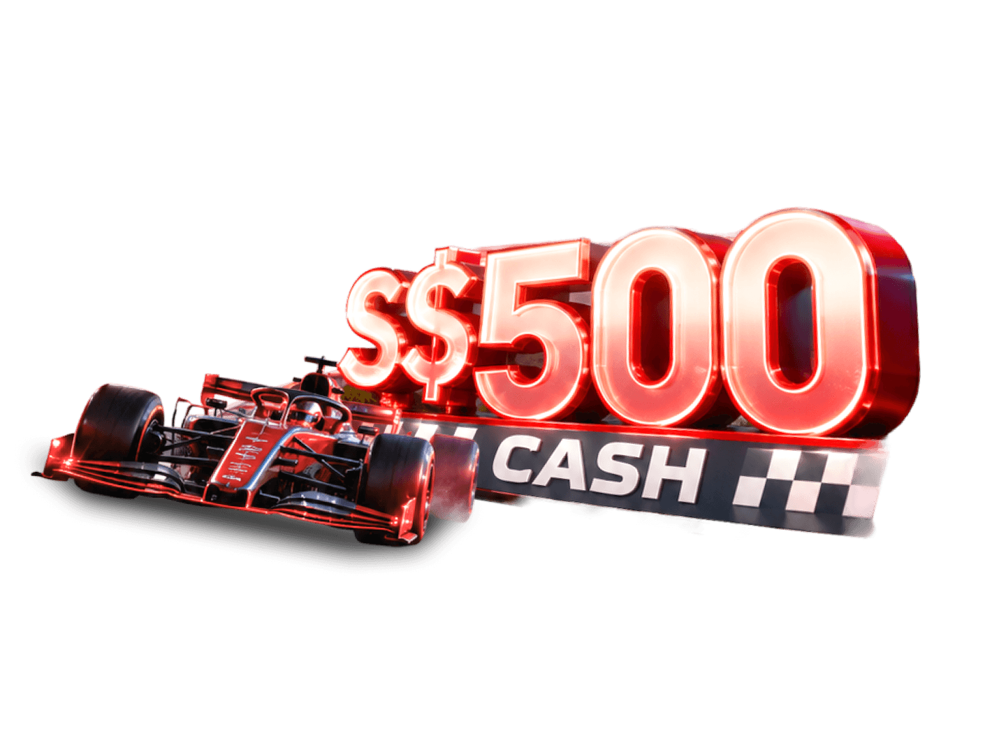 Race to the finish line with S$500 cash!