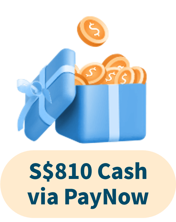 S$810 Cash via PayNow