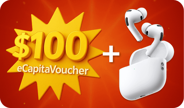 💥 S$100 eCapitaVoucher + Apple AirPods Pro Gen 3 (total worth S$449)