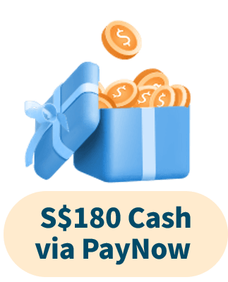 S$180 Cash via PayNow