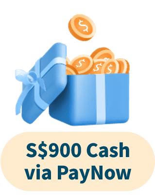S$900 Cash via PayNow