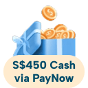 S$450 Upsized Cash via PayNow